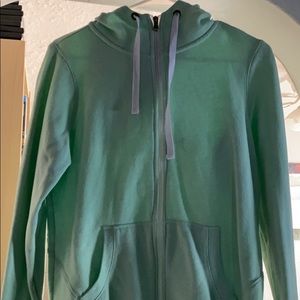 Green hoodie